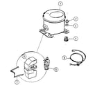 Kenmore 253858250 compressor diagram