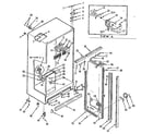 Kenmore 6287631640 cabinet - air handling parts diagram