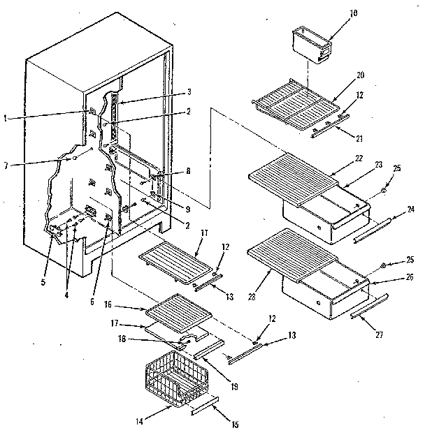 Shelf parts