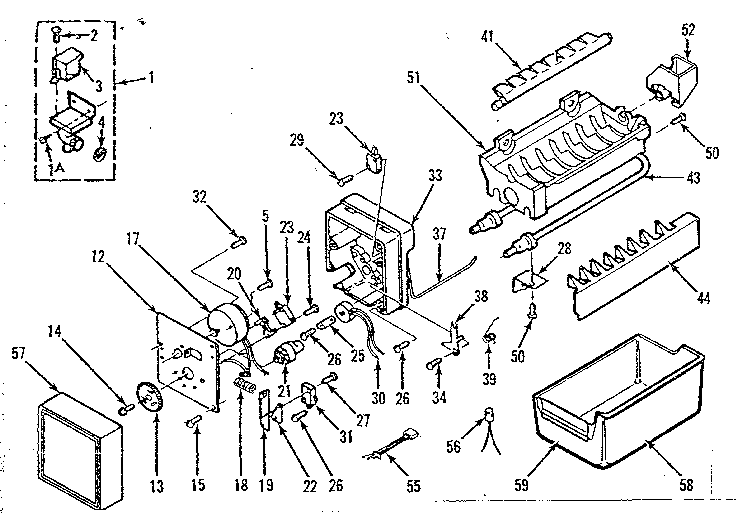Ice maker assembly 1229602