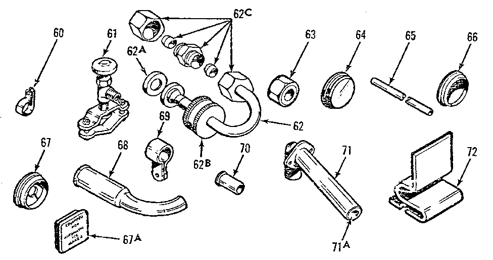 Ice maker installation parts