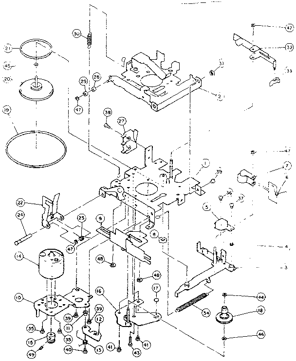 Tape mechanism assembly