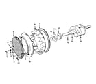 Onan B48G-GA019.9/3713B crankshaft and flywheel diagram