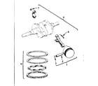 Onan B48G-GA019.9/3713B piston and rod diagram