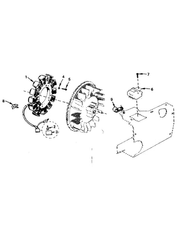 Flywheel alternator - 15 ampere