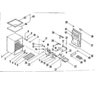 Kenmore 1267986031 cabinet parts diagram