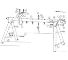Sears 51272024-80 frame assembly #93665 diagram
