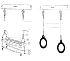 Sears 51272048-80 e-swing (#97202) and gym ring assembly (#90104) diagram