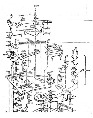 Record changer (bottom view)