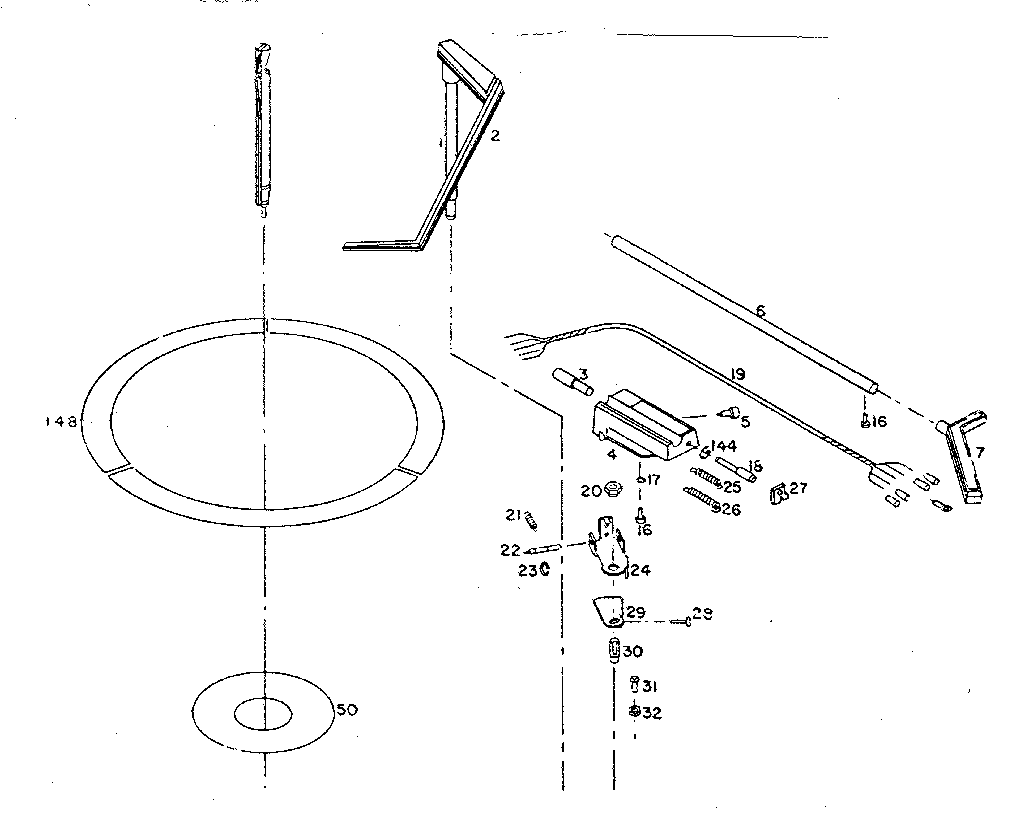 Record changer (top view)