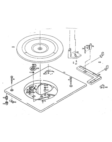 Record changer (top view)
