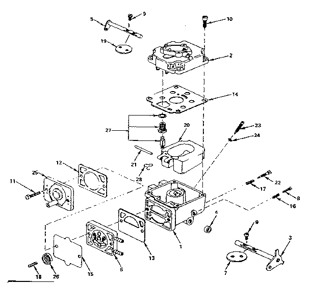 Carburetor parts group
