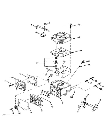 Carburetor parts group