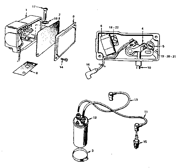 IGNITION GROUP (FOR MODEL BF-MS/3265F ONLY)