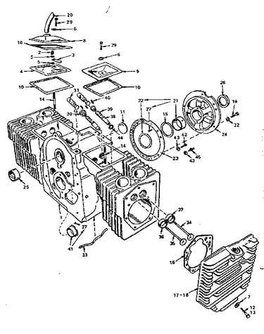 Cylinder block group (for model bf-ms/3265f only)