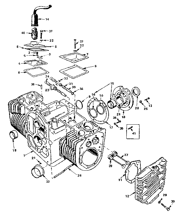 CYLINDER BLOCK GROUP (FOR MODEL BG-MS/3344A ONLY)