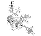 Onan BF-MS/3265F cylinder block group (for model bg-ms/3344a only) diagram