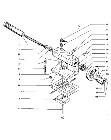 Tailstock base assembly