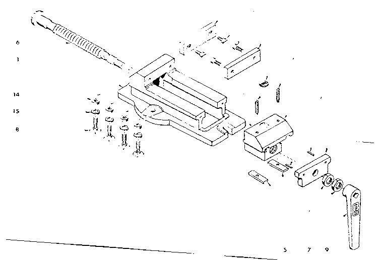 Slide plates and jaw mount