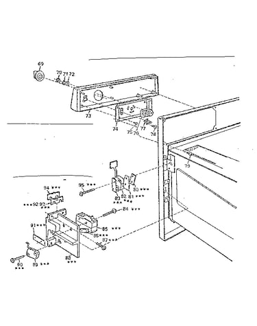 Oven right side assembly