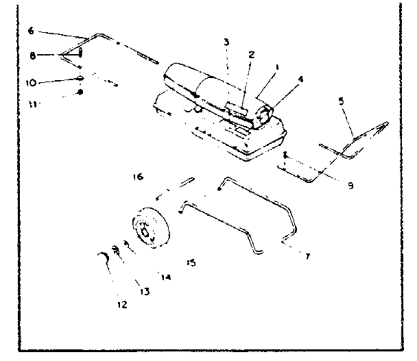 Handles, wheels, markings