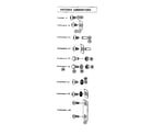 Sears 69660637 fastener combinations diagram