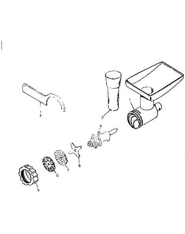 Food grinder head