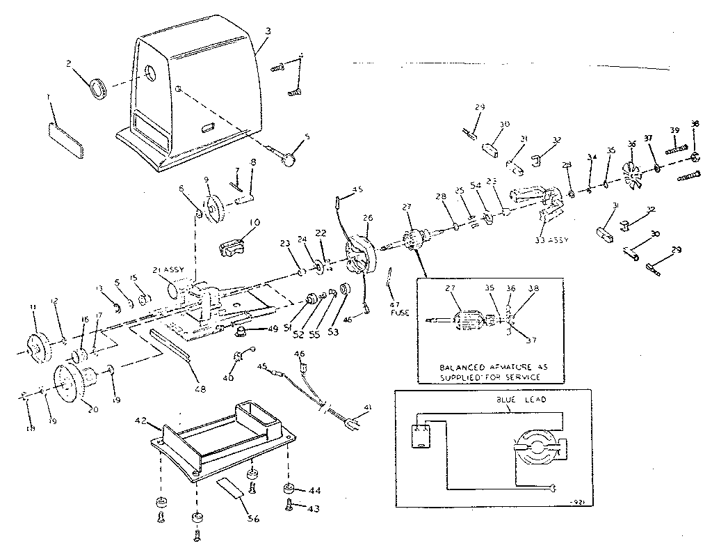Heavy duty food grinder power unit
