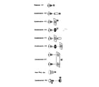Sears 696604551 fastener combinations diagram