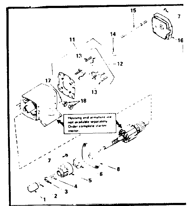 STARTER MOTOR NO. 33835