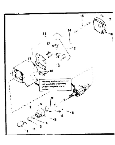 Starter motor no. 33835