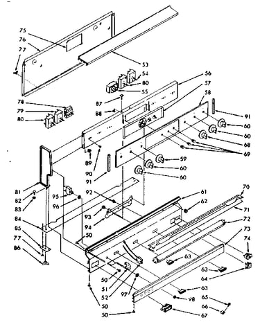 Backguard section