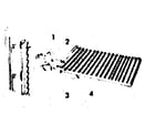 Kenmore 22984202 cast iron barbecue grid - no. 42-84019 diagram