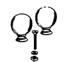 Kenmore 22984202 ornamental knobs diagram