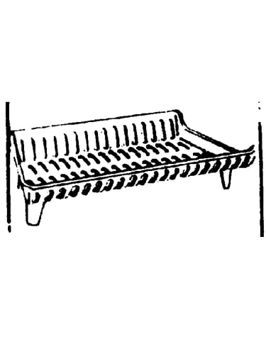 Cast iron grate basket
