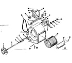 Kenmore 86764551 h-q blower assembly diagram