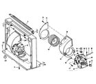 LXI 58492520 main frame and blower assembly diagram