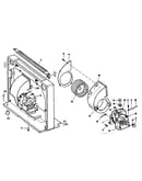 Main frame and blower assembly