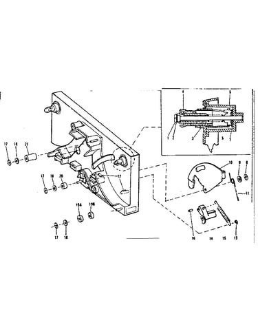 Upper film guide assembly (current models)