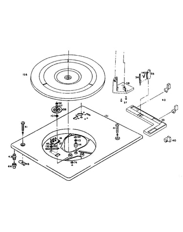 Record changer (top view)