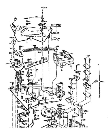 Record changer (bottom view)