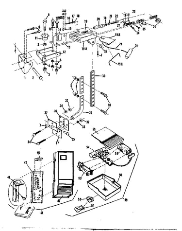 Rail assembly and radio controls