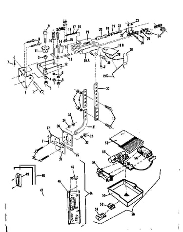 Rail assembly and radio controls