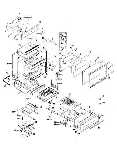 Gas double oven