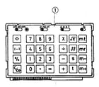 Sears 27258020 keyboard assembly diagram