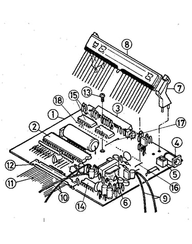 Main p.c. board assembly
