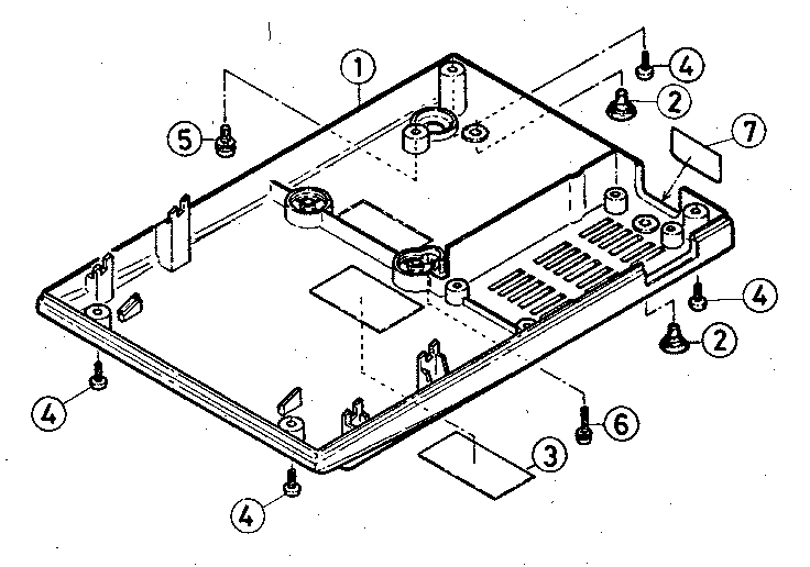 Bottom case assembly