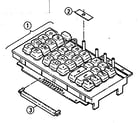 Sears 27258030 keyboard assembly diagram