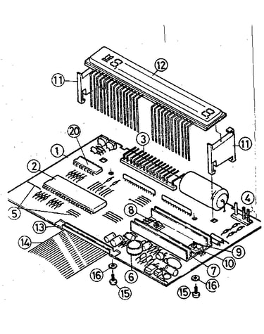 Main p.c. board assembly