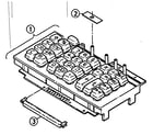 Sears 27258031 keyboard assembly diagram